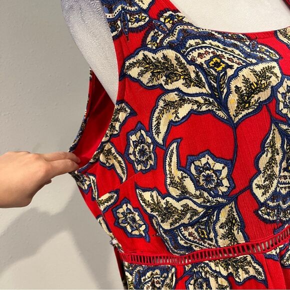 Maurices sleeveless paisley Floral plus size mini Dress size 1X - Picture 3 of 15